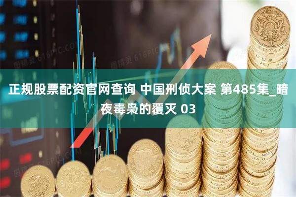 正规股票配资官网查询 中国刑侦大案 第485集_暗夜毒枭的覆灭 03
