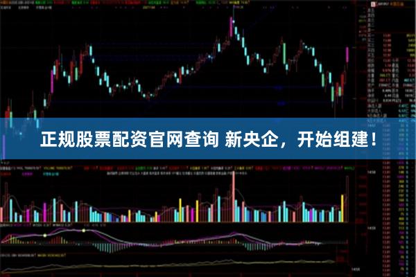 正规股票配资官网查询 新央企，开始组建！